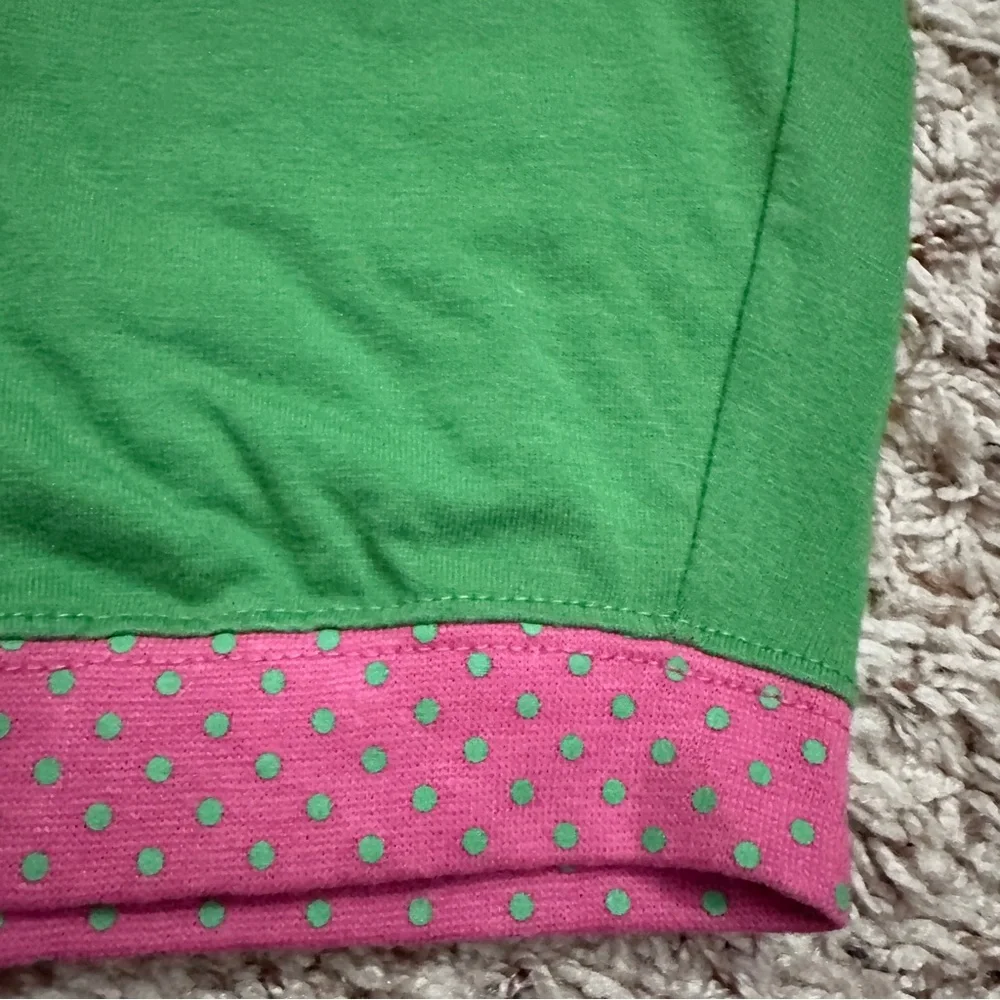 Vintage Y2K SimplyDog Green Socialite Polka Dot Dog Shirt Size Medium Pets